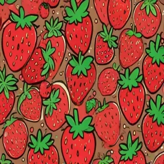 cute strawberry background