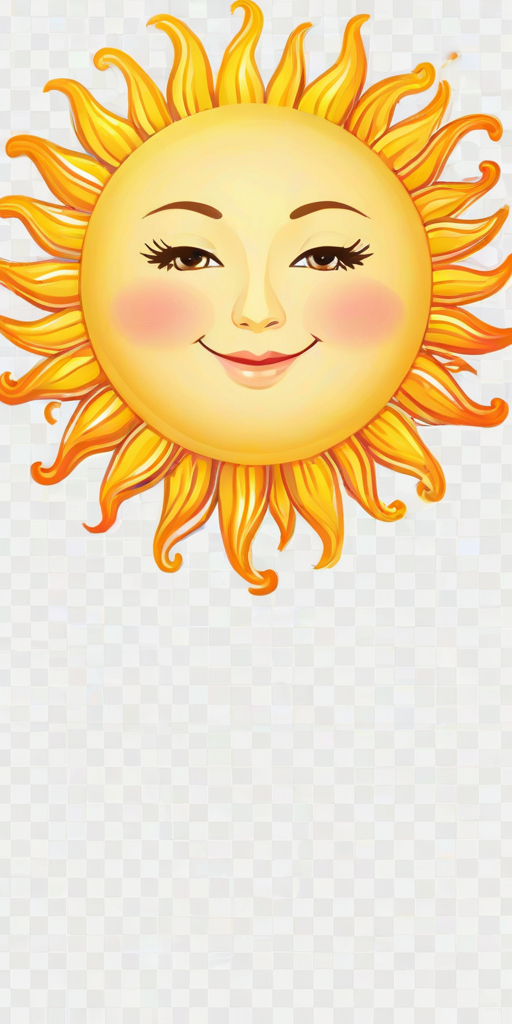 transparent background sun clipart