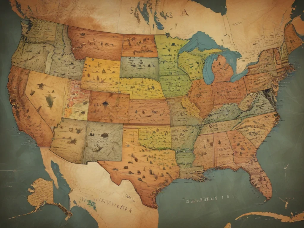 usa map states