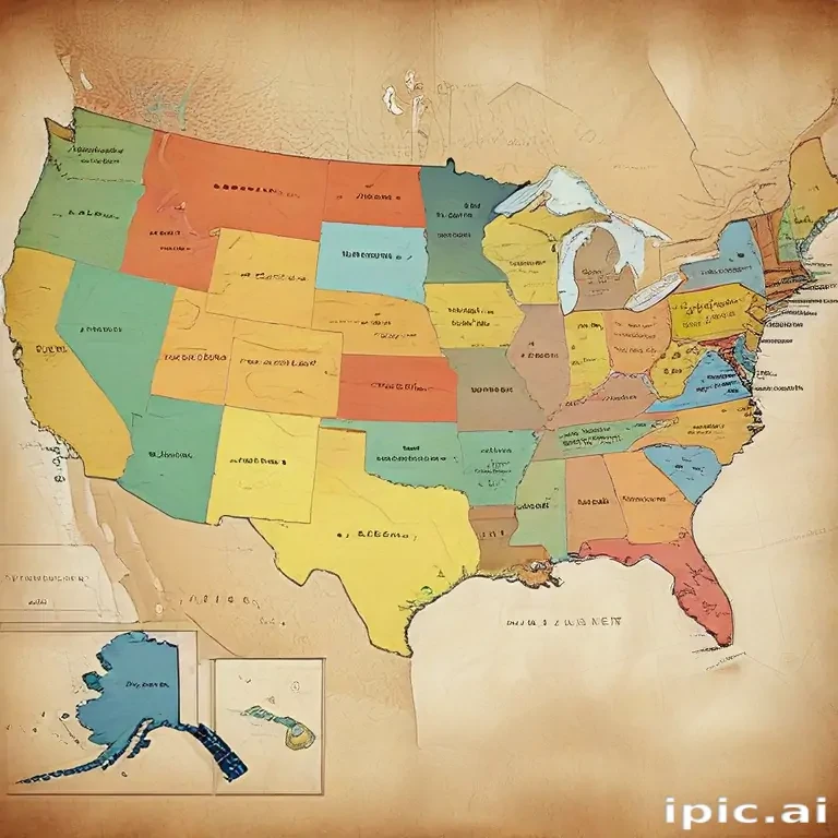 map of usa states