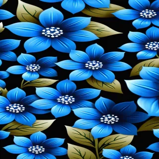 blue flowers background