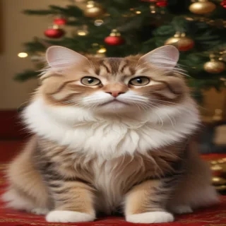 pictures of cats for christmas