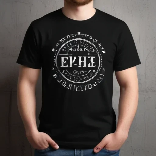 black t shirt mockup