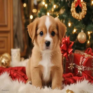christmas puppy backgrounds