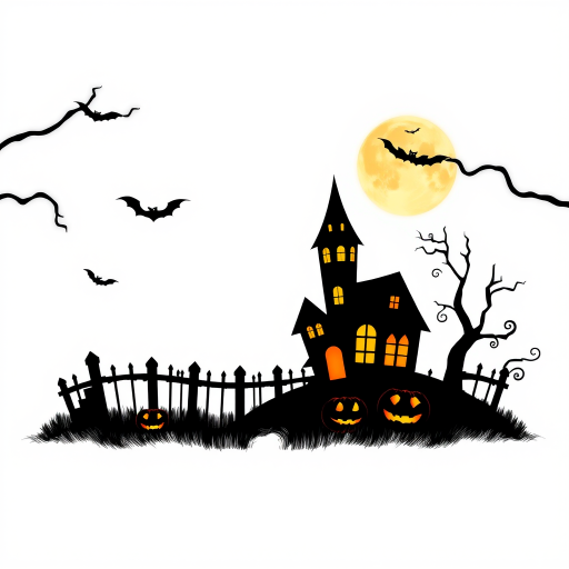 halloween border transparent
