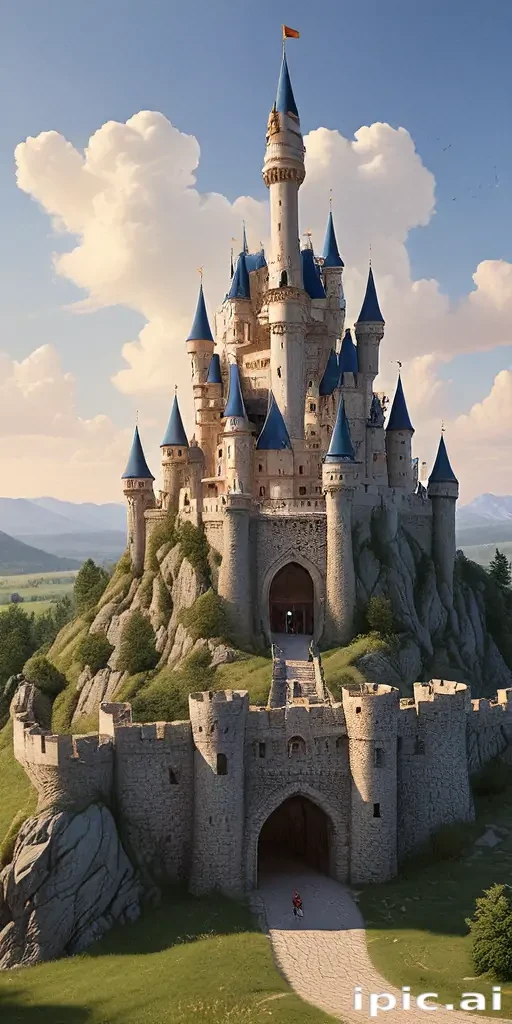 cartoon of castle