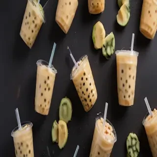 boba tea background
