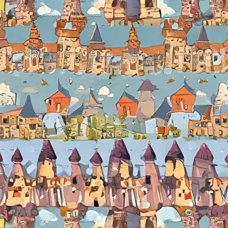 castle in cartoon