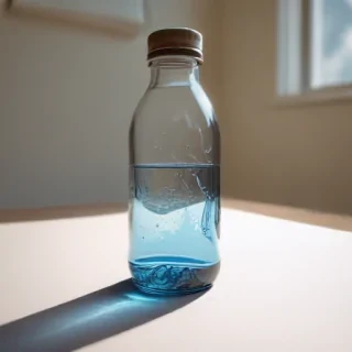 water bottle drawing