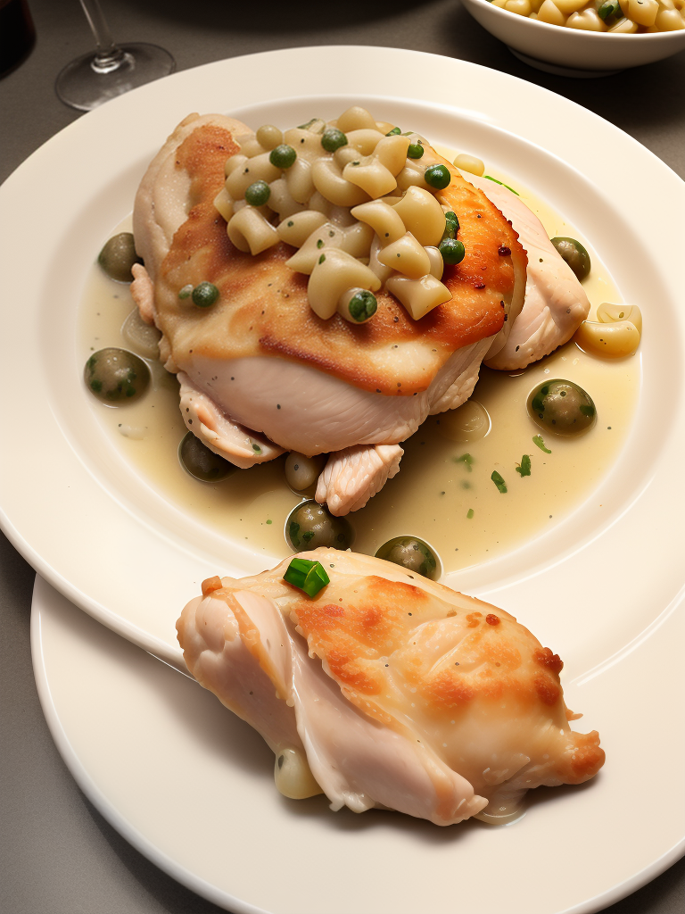 what is chicken piccata served with