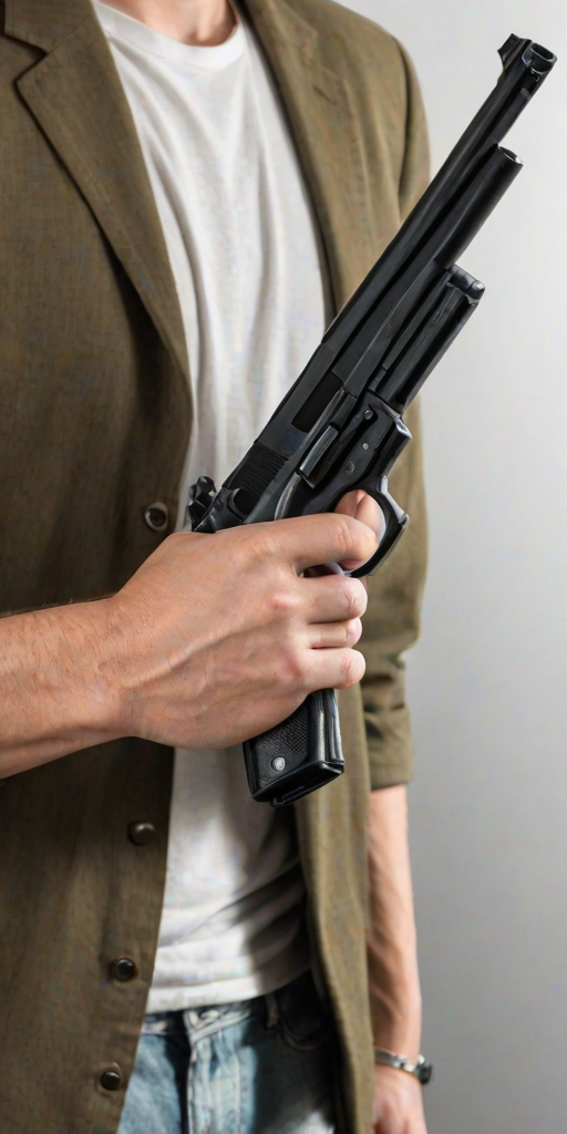 holding gun png
