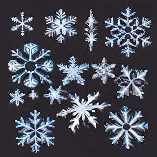 transparent snowflakes png