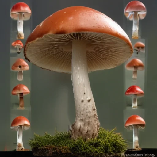thin stemmed mushroom