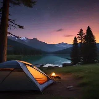 camping background pic