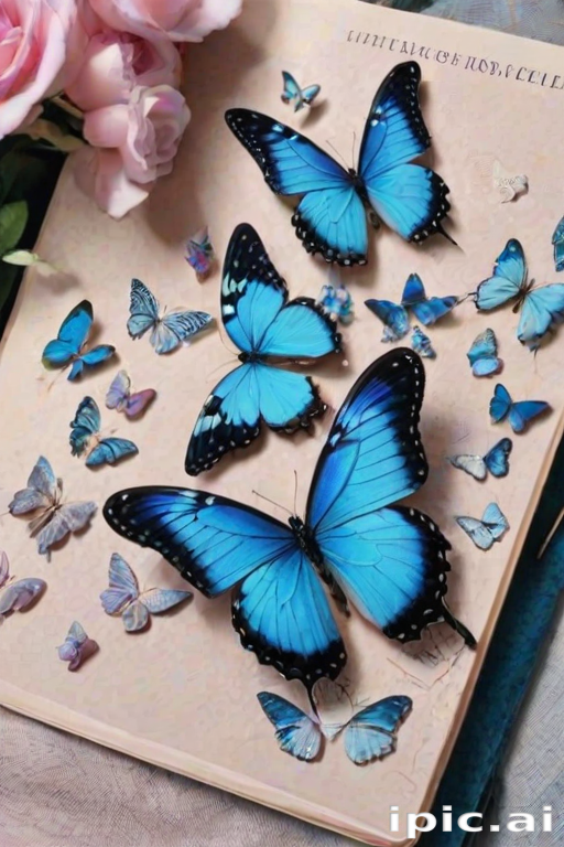 blue butterfly aesthetic