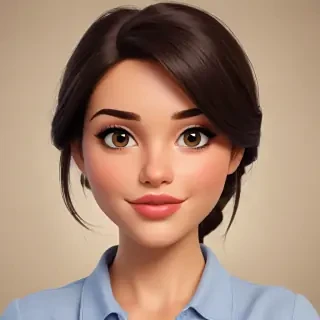 brunette cartoon characters