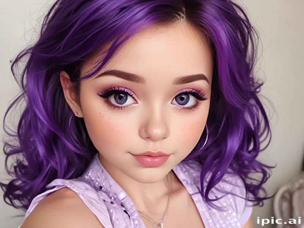 purple cute