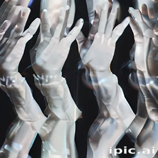 transparent praying hands
