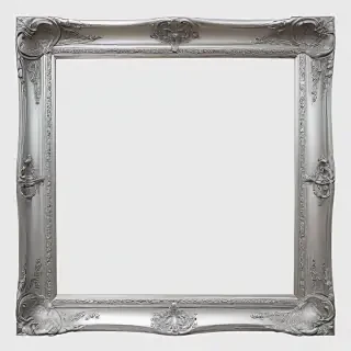 silver picture frame png