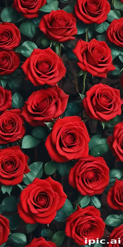 red roses aesthetic