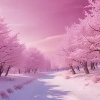 pink winter background