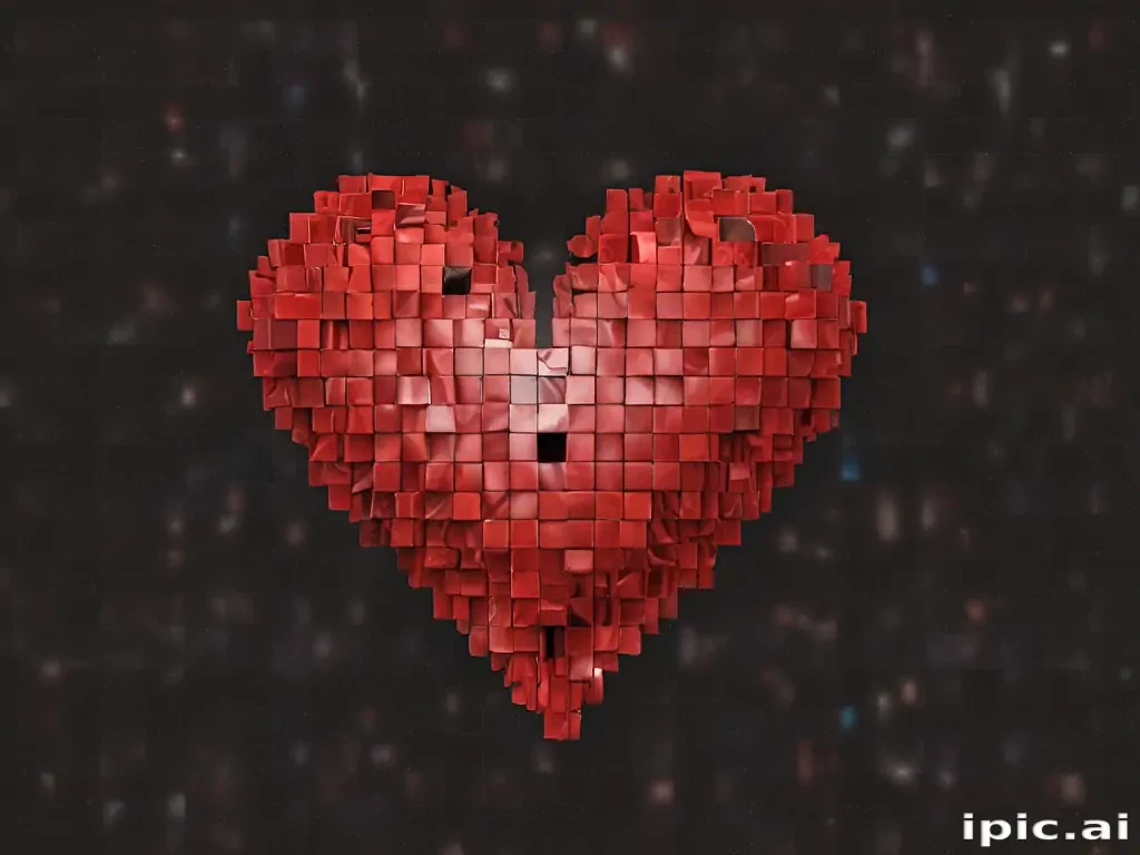 pixelated heart png