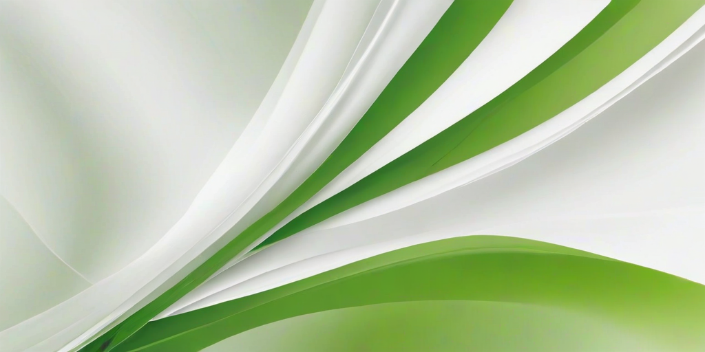 white and green background