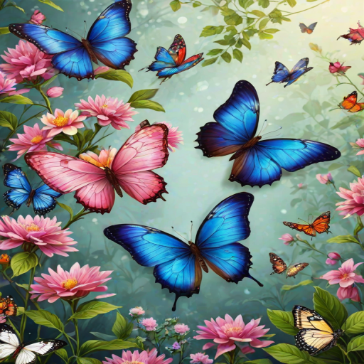 beautiful butterflies wallpaper