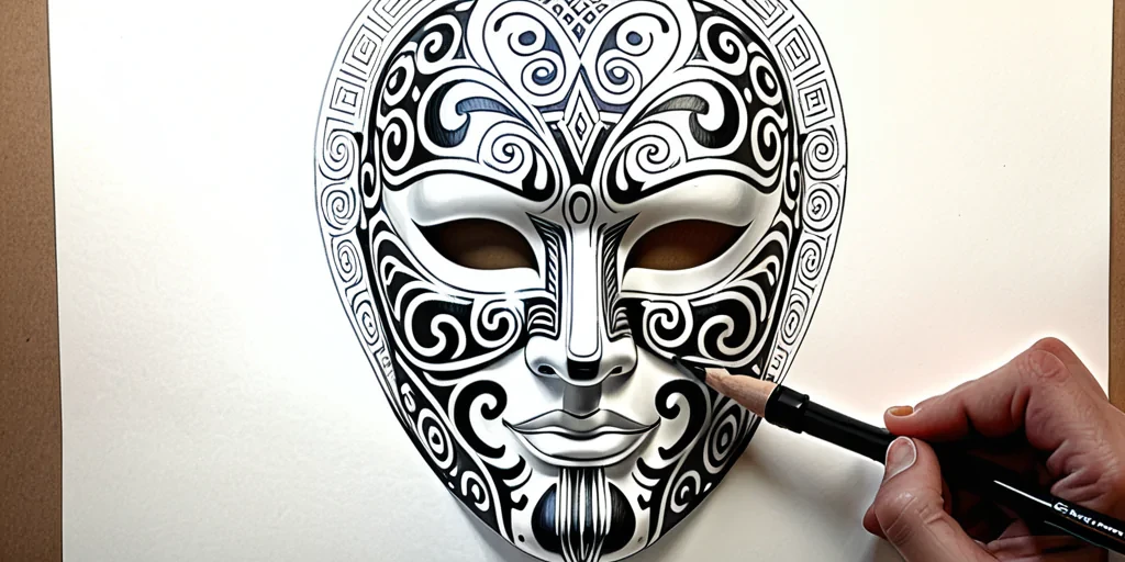 mask drawing