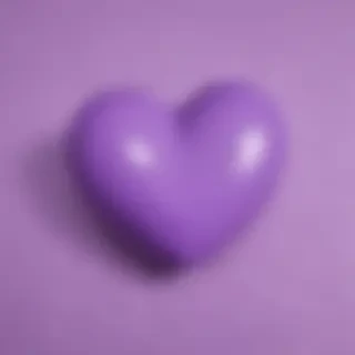 purple aesthetic heart