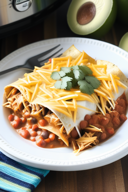 crock pot chicken enchilada casserole