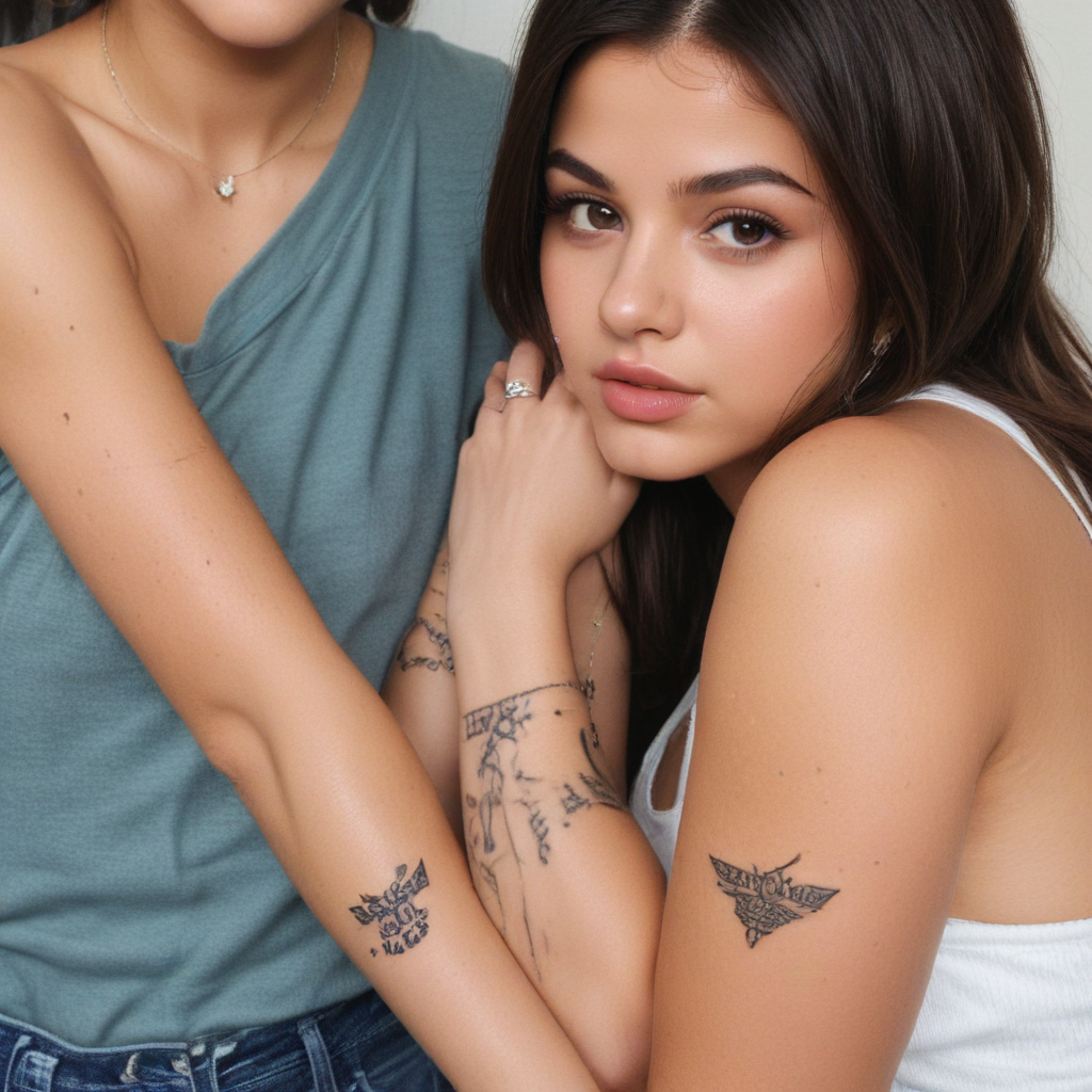 selena gomez hailey bieber g tattoo
