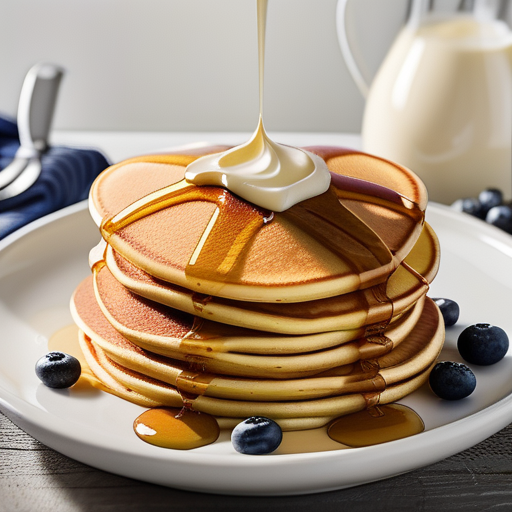 pancakes with heavy whipping cream