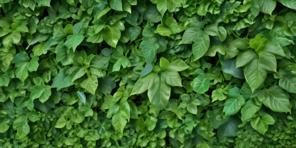 background green leaves