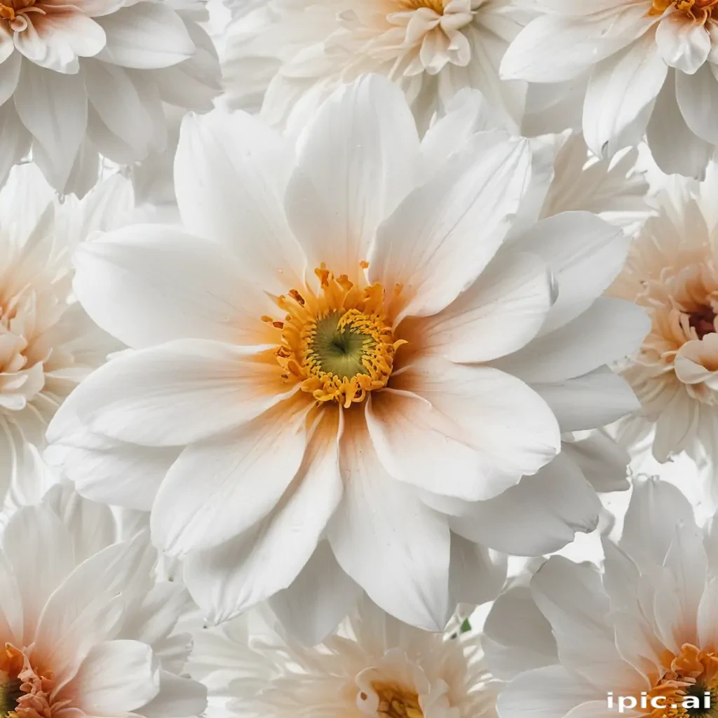 flower on white background