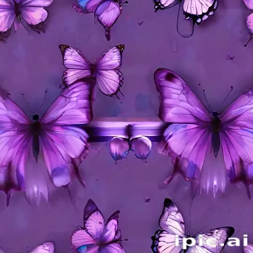 purple butterflies wallpaper