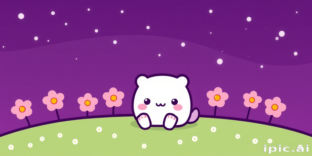 kawaii cute purple wallpaper