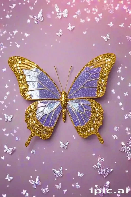 glitter butterfly wallpaper