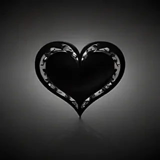 wallpaper black heart