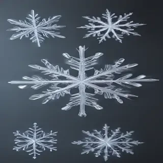 transparent snowflake