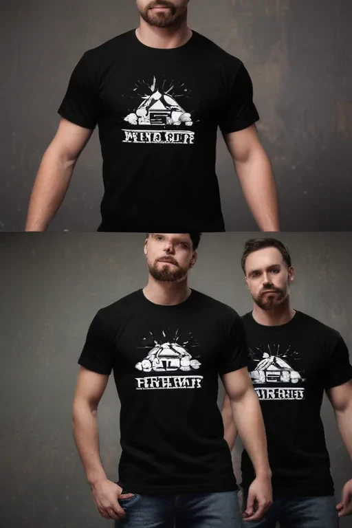 black t shirt mockup free