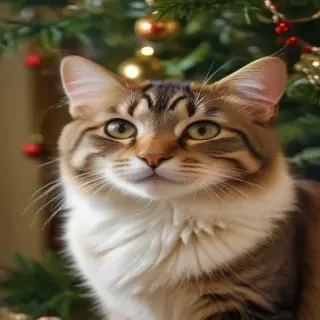 christmas images cats