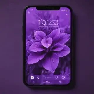 purple lockscreen