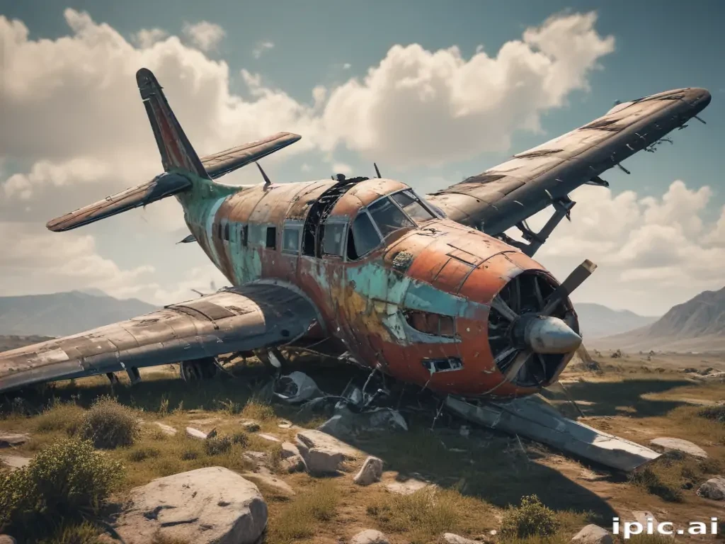 crashed plane png