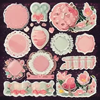 scrapbook stickers png
