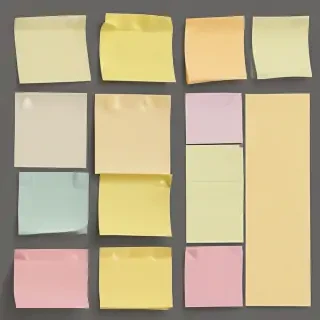 sticky notes png transparent