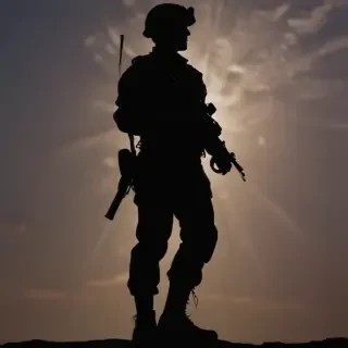 soldier silhouette png