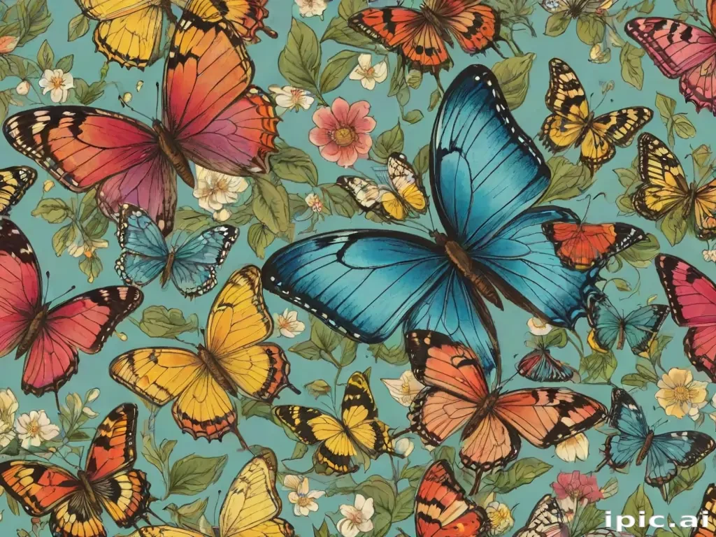 butterfly wall paper