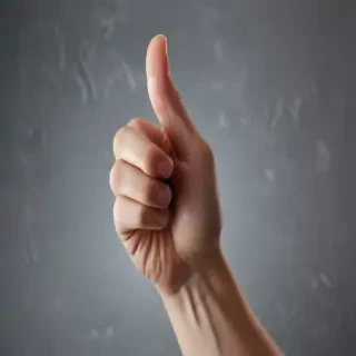 transparent thumbs up