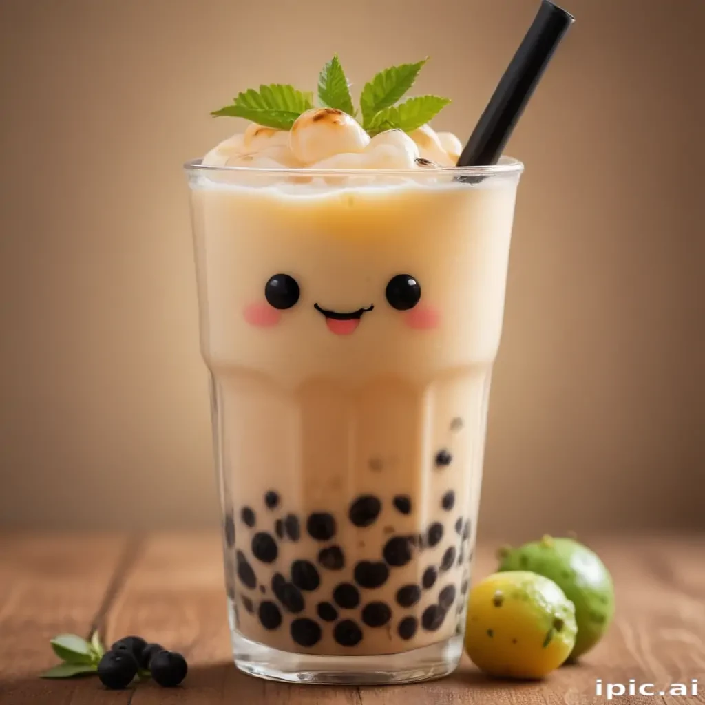 cute boba tea wallpapers